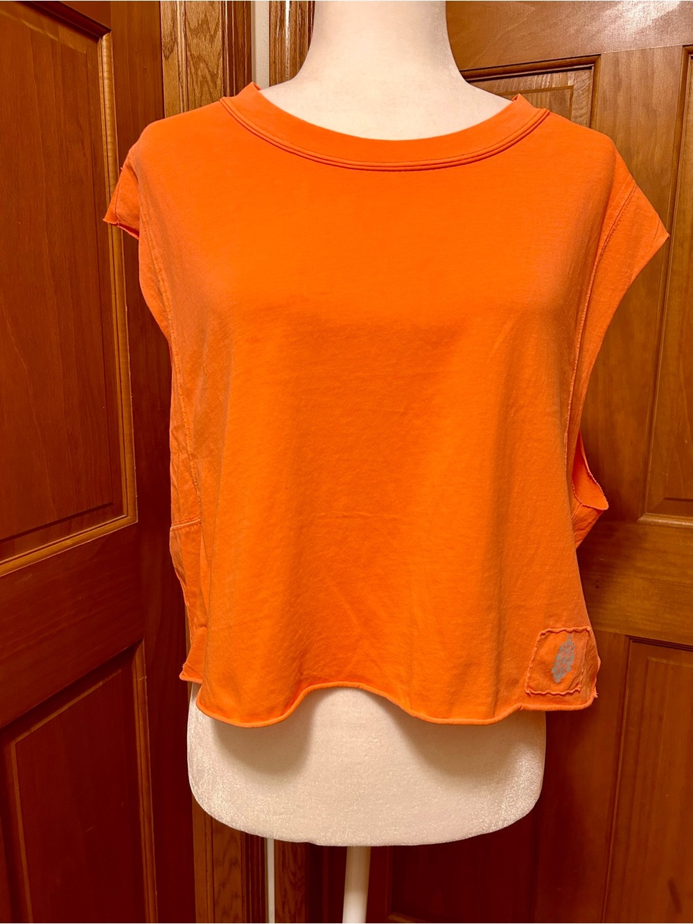 FP Movement by Free People Bright Orange Crop Tank NWOT